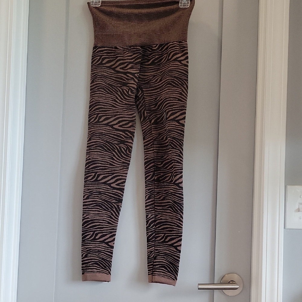 Connection 18 Zebra Print High Waist Leggings
